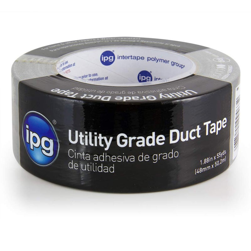 IPG Utility Grade Duct Tape 1.88" x 55 yd, Silver (Single Roll) - Image 1